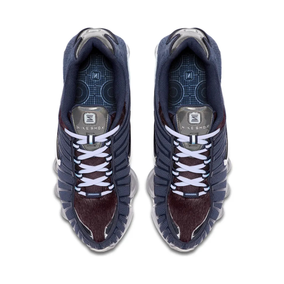 Nike Shox TL Python Pony Obsidian/Celestine Blue-Burgundy Ash-Metallic Silver (CQ4807-400)