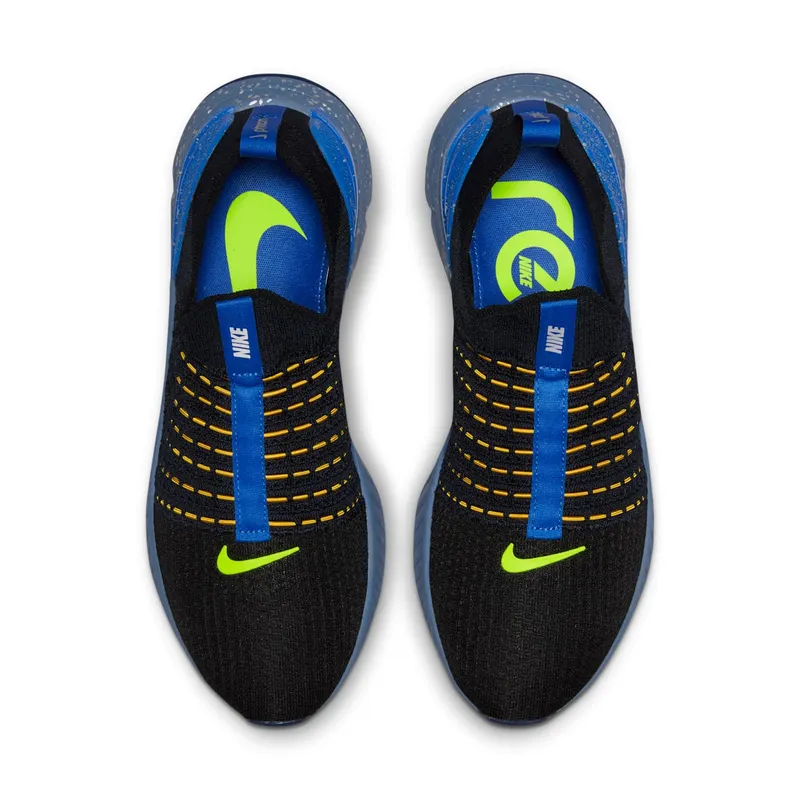 Nike React Phantom Run Flyknit 2 Black Hyper Royal (DZ4849-001)