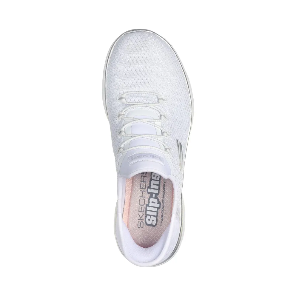 Skechers Slip-ins: Summits – Diamond Dream Sneaker White/Silver