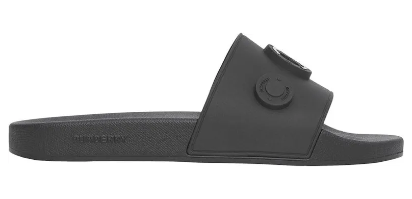 Burberry Logo Graphic Slides Black (8048196)