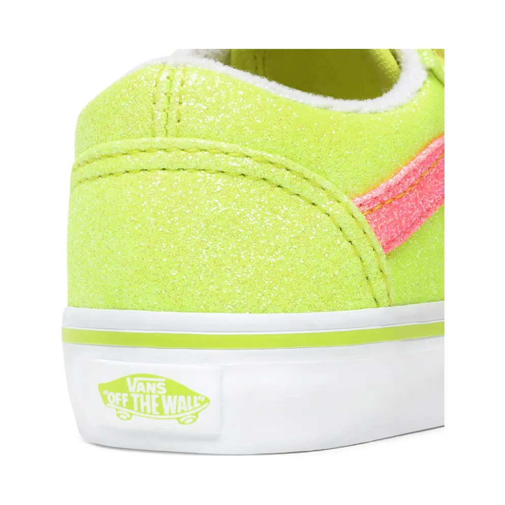 Vans Old Skool V Yellow Glitter (TD) Yellow/True White (VN0A38JNWKD)