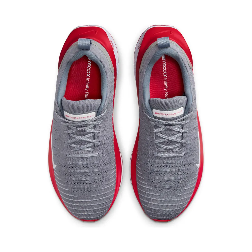 Nike ReactX Infinity Run 4 Cool Grey University Red White (FJ1221-019)