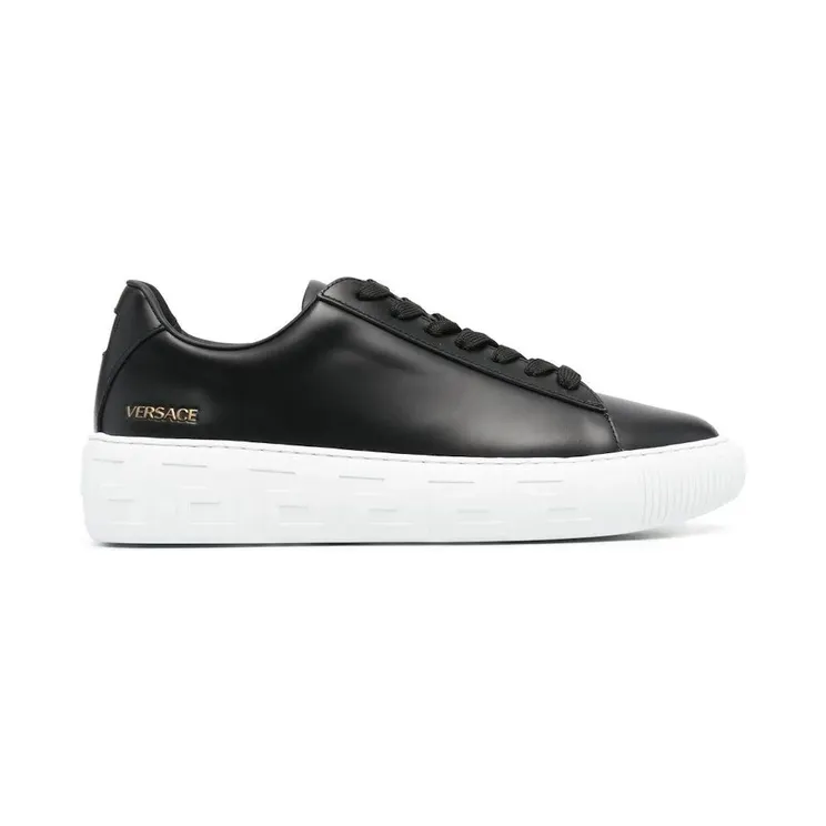 Versace Greca Lace-up Sneakers Black White (DSU8404-DV50G _D41)
