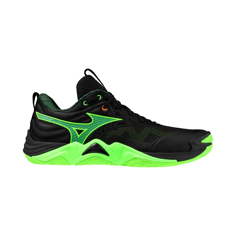 Mizuno Wave Momentum Elite Black Glowing Apple Mandarin Orange (V1GA251249)