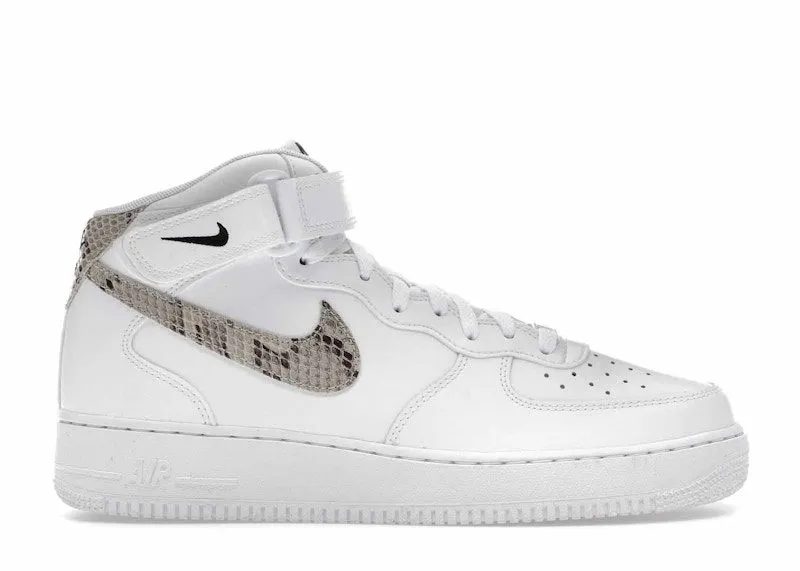 Nike Air Force 1 ’07 Mid White Snake Swoosh (DD9625-101)