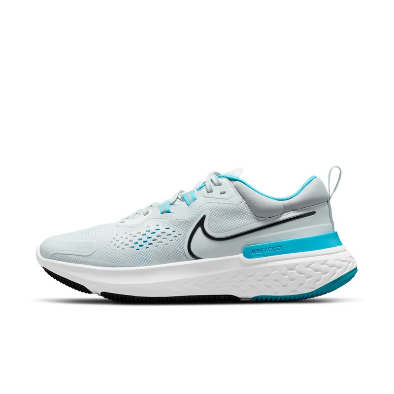 Nike React Miler 2 Grey “Pure Platinum / Chlorine Blue / Black” (CW7121-003)
