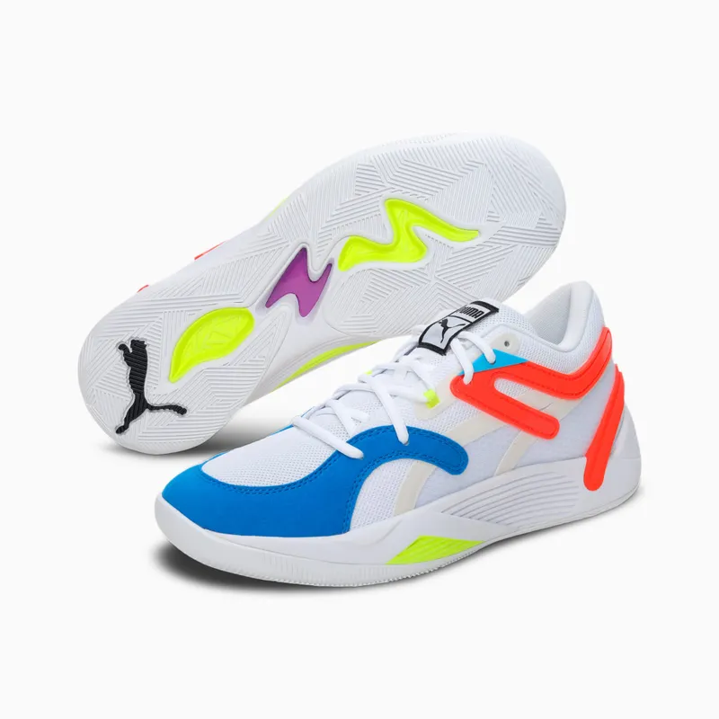 Men’s PUMA Trc Blaze Court White/Cherry Tomato (376582-01)