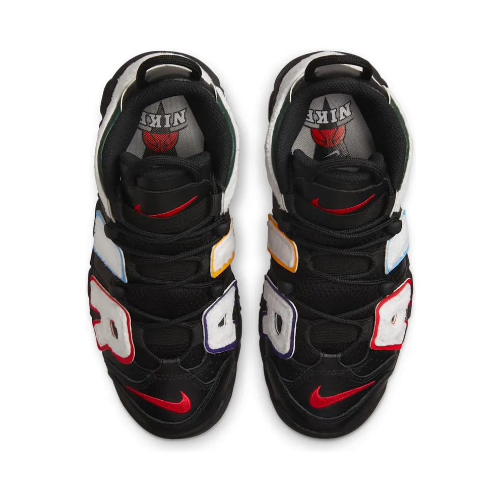 Nike Air More Uptempo “Black / White / Pro Green / University Red” (DQ7780-001)