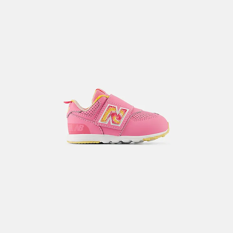 New Balance 574 Hook and Loop Signal Pink Clementine Tie-Dye (NW574KP)