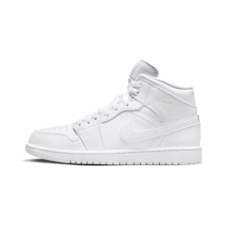 Air Jordan 1 Mid Triple “White” (554724-136)