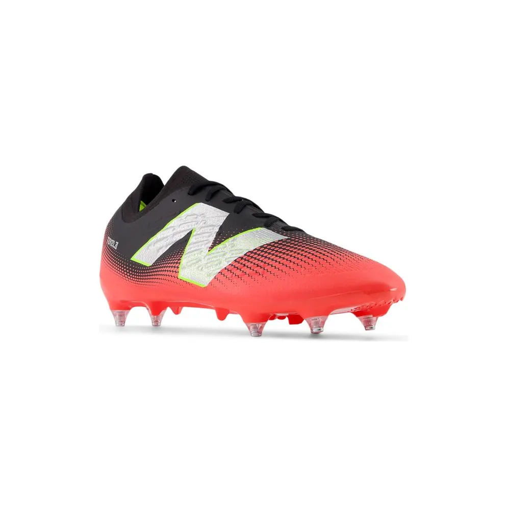 New Balance Tekela Magia V4+ Low Laced SG Black Energy Red Metallic Silver (ST2SLR45)