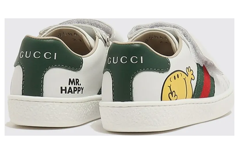 Gucci Ace Printed Leather Sneakers White (858455COWB09085) (2)