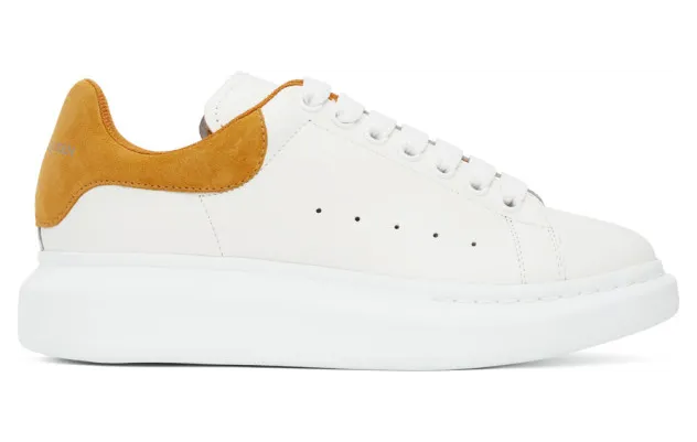 Alexander McQueen White and Yellow Oversized Sneakers (634609WHYBP)