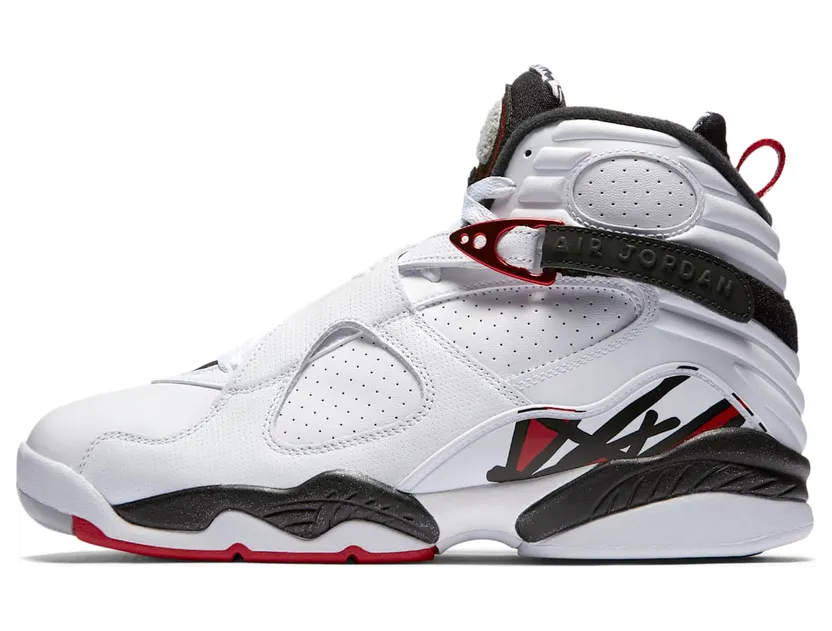 Air Jordan 8 Retro Alternate “White / Black / Wolf Grey / Gym Red” (305381-104)