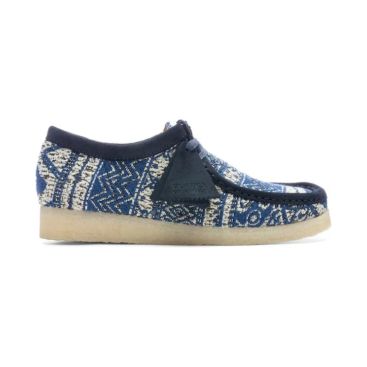 Clarks Originals Wallabee Boot Blue Fabric (26166649)