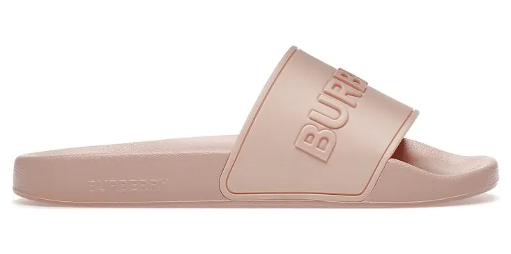 Burberry Embossed Logo Slides Peach Pink (8057167)