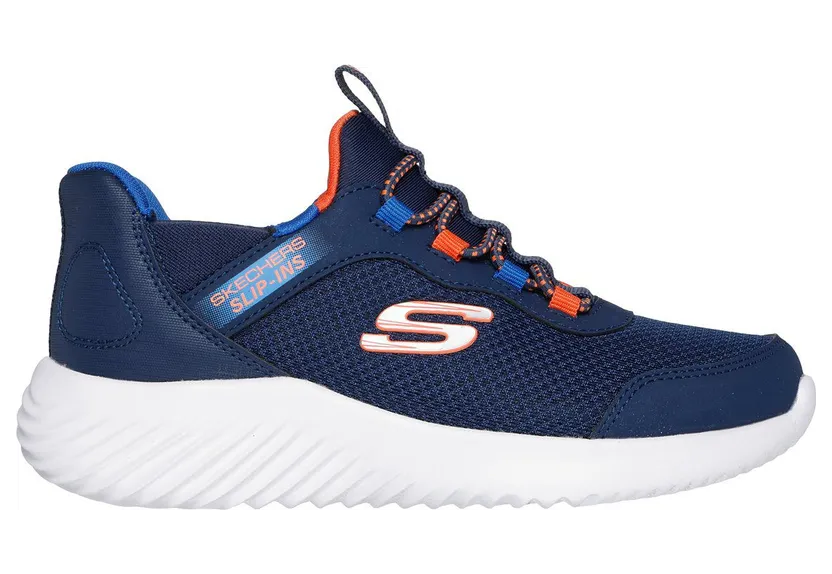 Skechers Slip-ins: Bounder – Brisk-Burst Sneaker Marine/Blauw