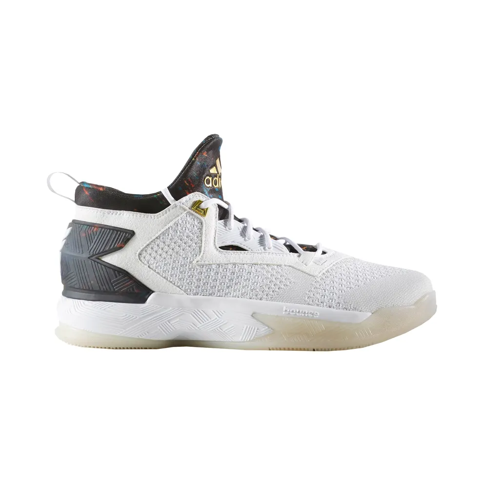 adidas D Lillard 2 White Multi-Color (B49711)