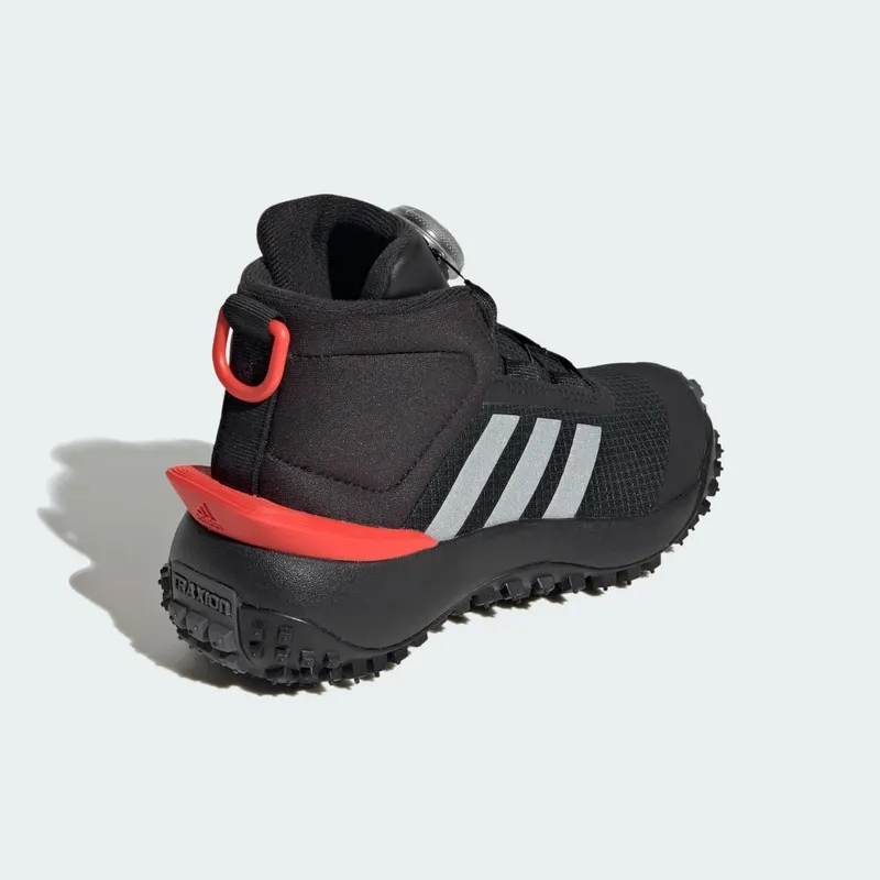 Adidas Fortatrail Kids Core Black / Silver Metallic / Bright Red (IG7262)