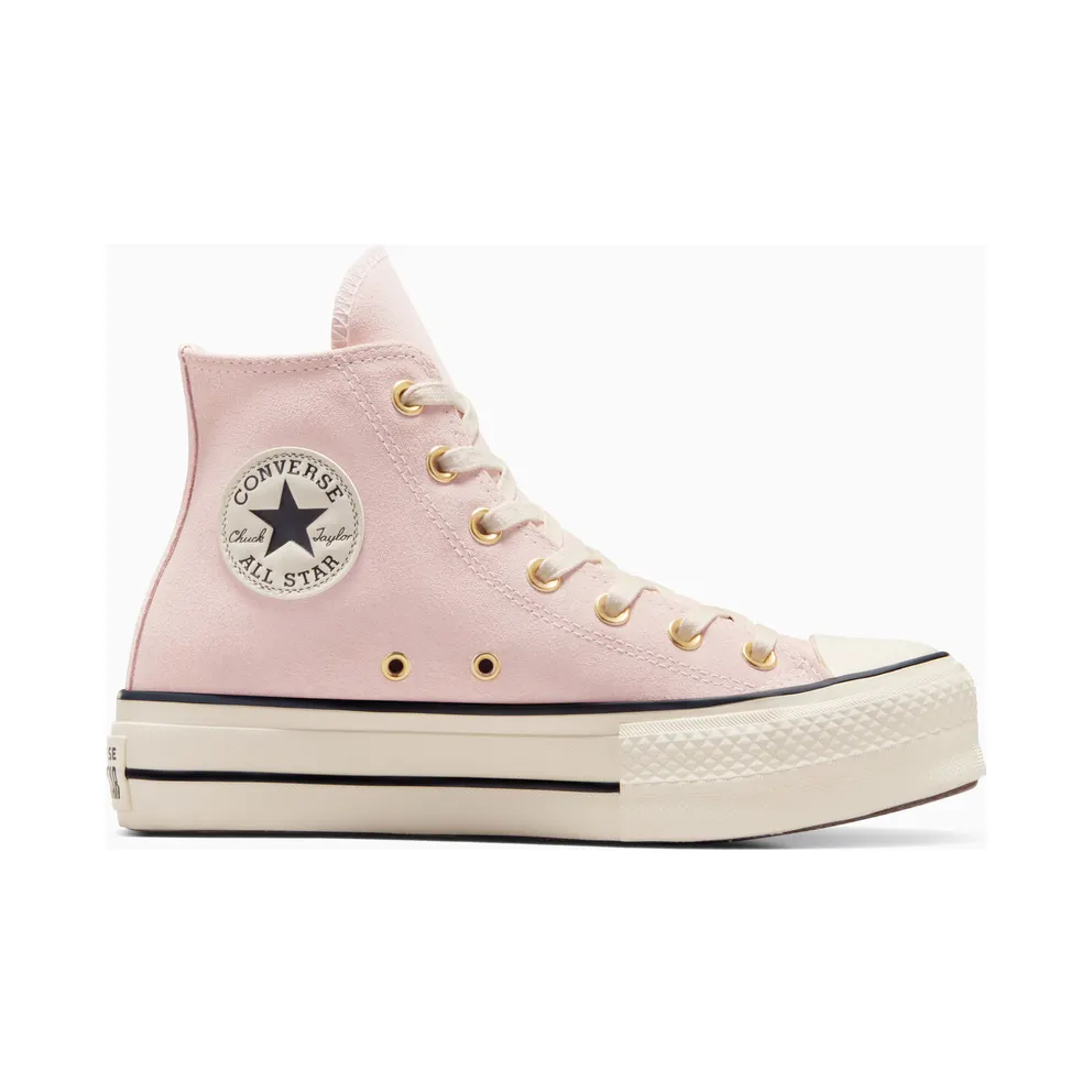 Converse Chuck Taylor All Star Lift Platform Suede Pale Petal/Natural Ivory/Black (A13823C)