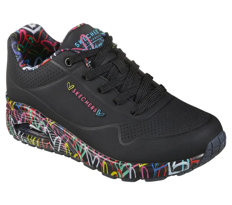 Skechers x JGoldcrown: Uno – Loving Love Sneaker Black