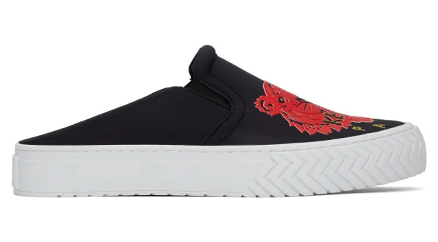 Kenzo Black Limited Edition Chinese New Year Neoprene K-Skate Mule Sneakers (FA52SN202F80)
