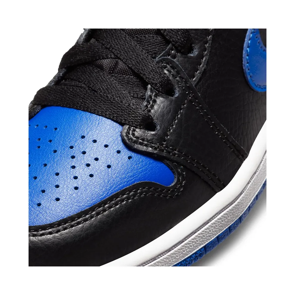Jordan 1 Mid Royal 2020 (PS) Black/White-Hyper Royal (640734-068)