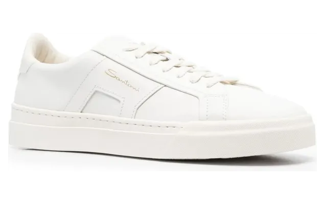 Santoni Double Buckle Low-top “White” (MBGT21779PNNG XWHI20) (4)