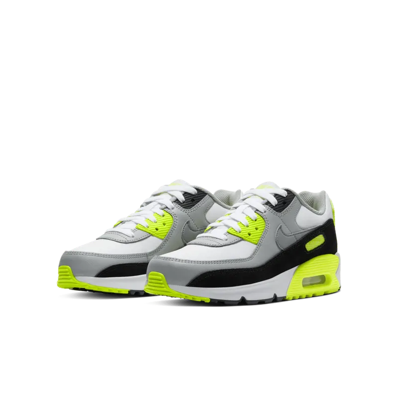 Nike Air Max 90 OG Volt 2020 (GS) White/Particle Grey-Black-Volt (CD6864-101)