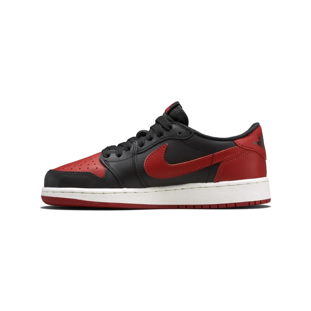 Jordan 1 Retro Low Bred 2015 (GS) Black/Varsity Red-Sail (709999-001)