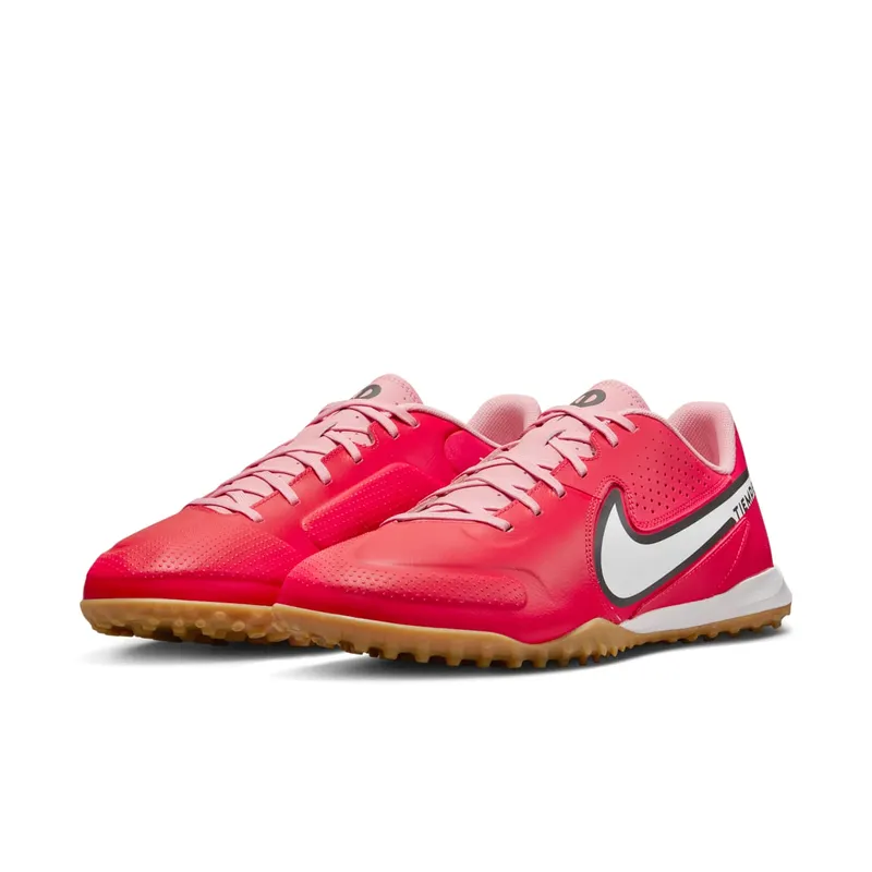Nike Tiempo Legend 9 Academy TF Siren Red Citron Tint Bleached Coral Summit White (DA1191-618)