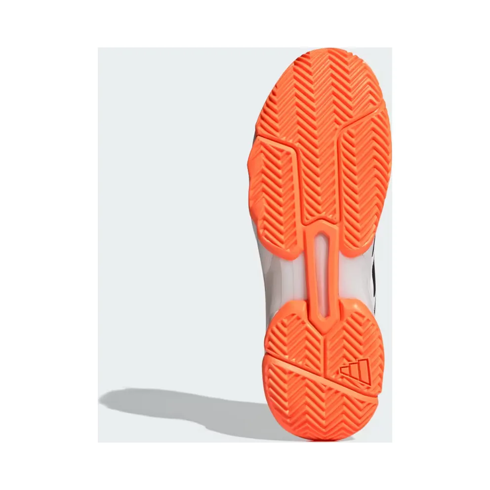 adidas Courtjam Control 3 White Black Lucid Orange (KJ3699)