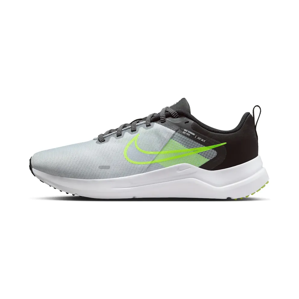 Nike Downshifter 12 Wolf Grey White Black Volt (DD9293-011)