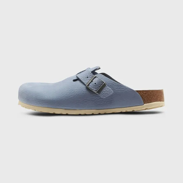 Birkenstock Boston Nubuck Leather Blue