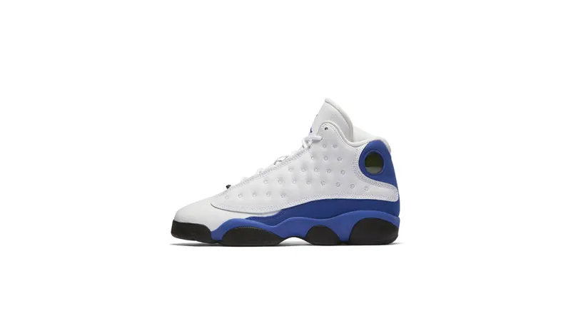 Jordan 13 Retro White Hyper Royal Black (GS) White/Hyper Royal-Black (884129-117)