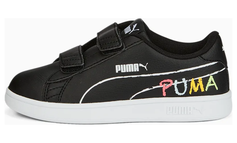 Puma Smash v2 Home School für Kinder Schwarz (386200-01)