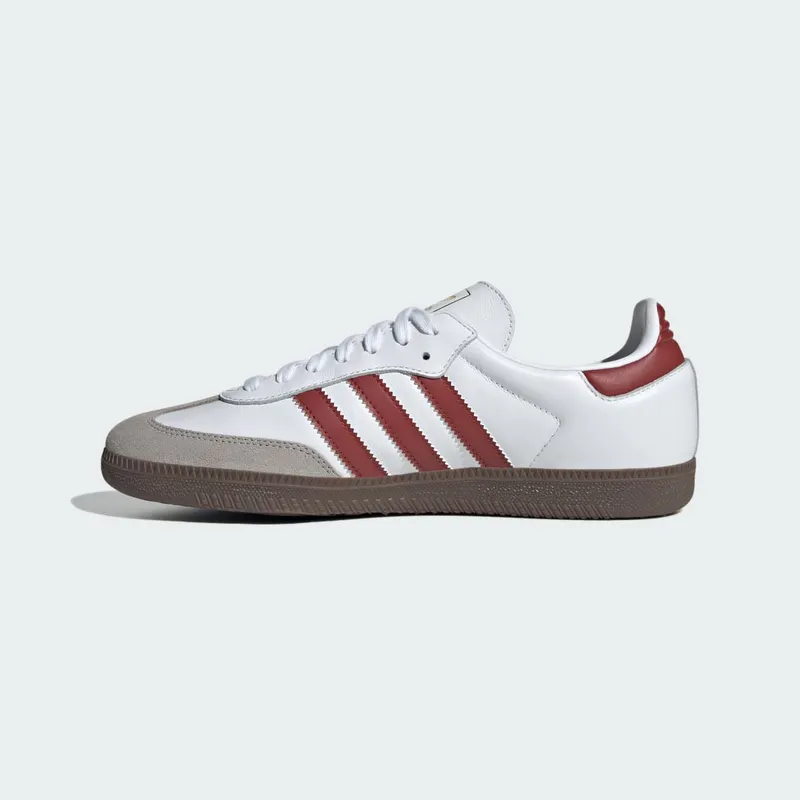 Adidas Samba OG Cloud White / Preloved Ruby / Clear Granite (JH8798)