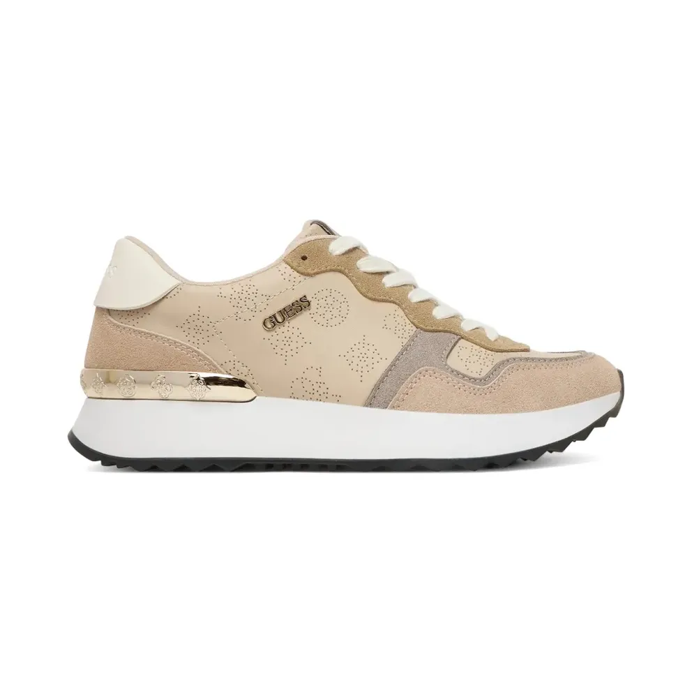 GUESS USA Geperforeerde with logo – Beige (FLPVN5FAB12)