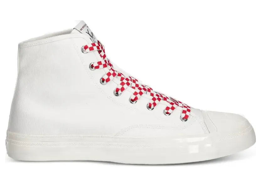 Kenzo Karierte High-Top-Sneakers – Weiß (FG55SN026F50)