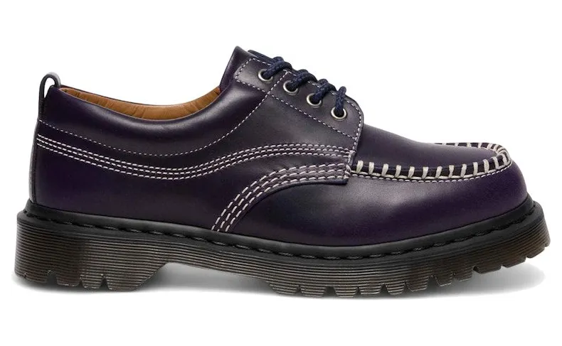 Dr. Martens Lowell Orleans Leather Moc Toe Shoe Midnight Blue (41627400)