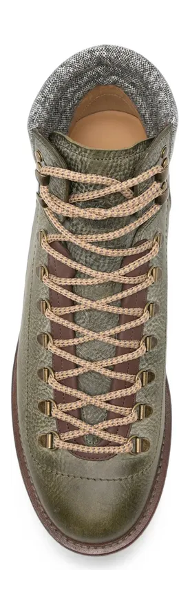 Brunello Cucinelli Lace-up Panelled “Green” (MZURCCS890 CMR73) (3)
