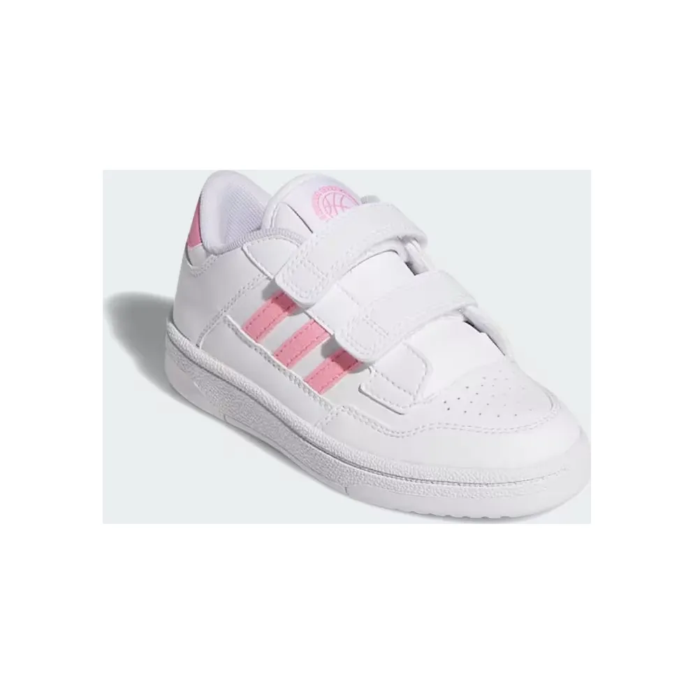 adidas Rapid Court Shoes Kids “Cloud White / Bliss Pink / Cloud White” (JS4768)