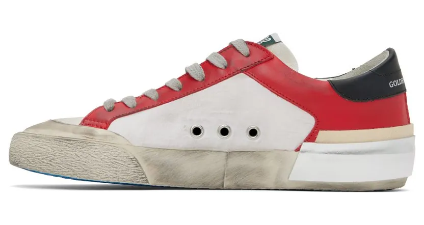 Golden Goose Red & White Super-Star Penstar Low-Top Sneakers (GMF00108.F002556.10435) (3)