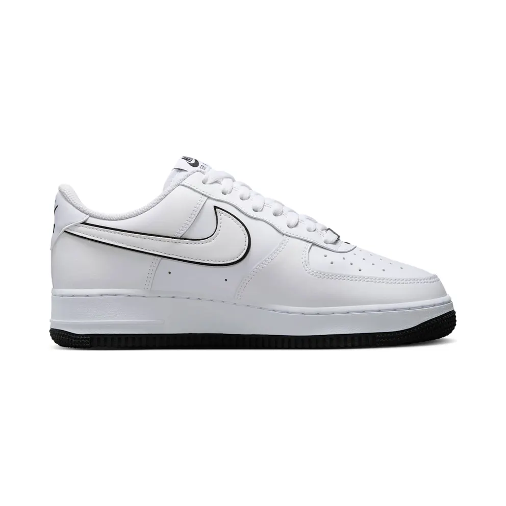 Nike Air Force 1 ’07 Low White Black Outline Swoosh (DV0788-103)