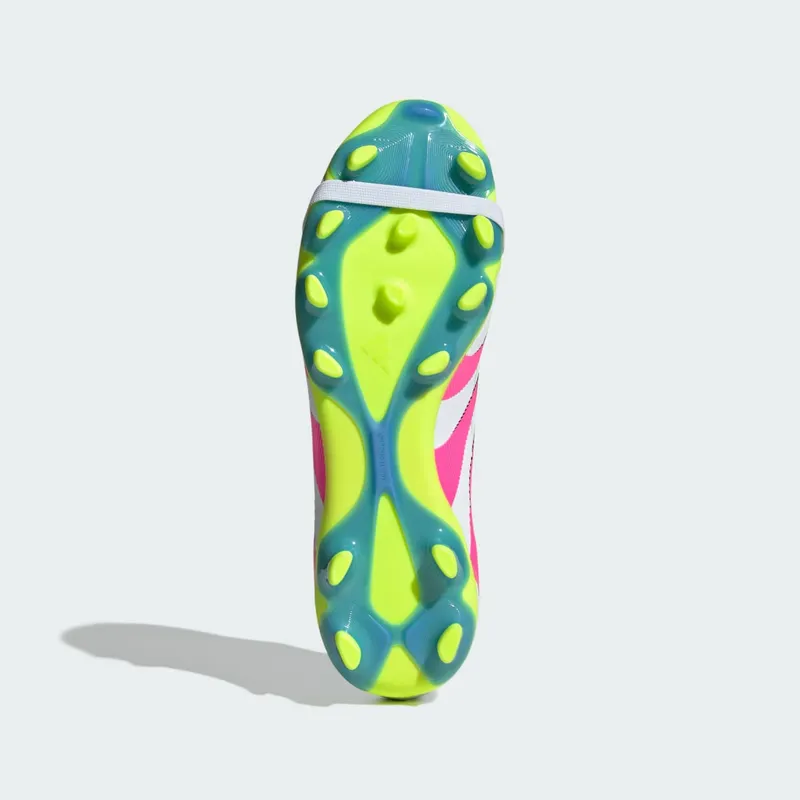 adidas Predator Pro Fold-Over Tongue FG/MG Cloud White Lucid Pink Lucid Lemon (JR0444)