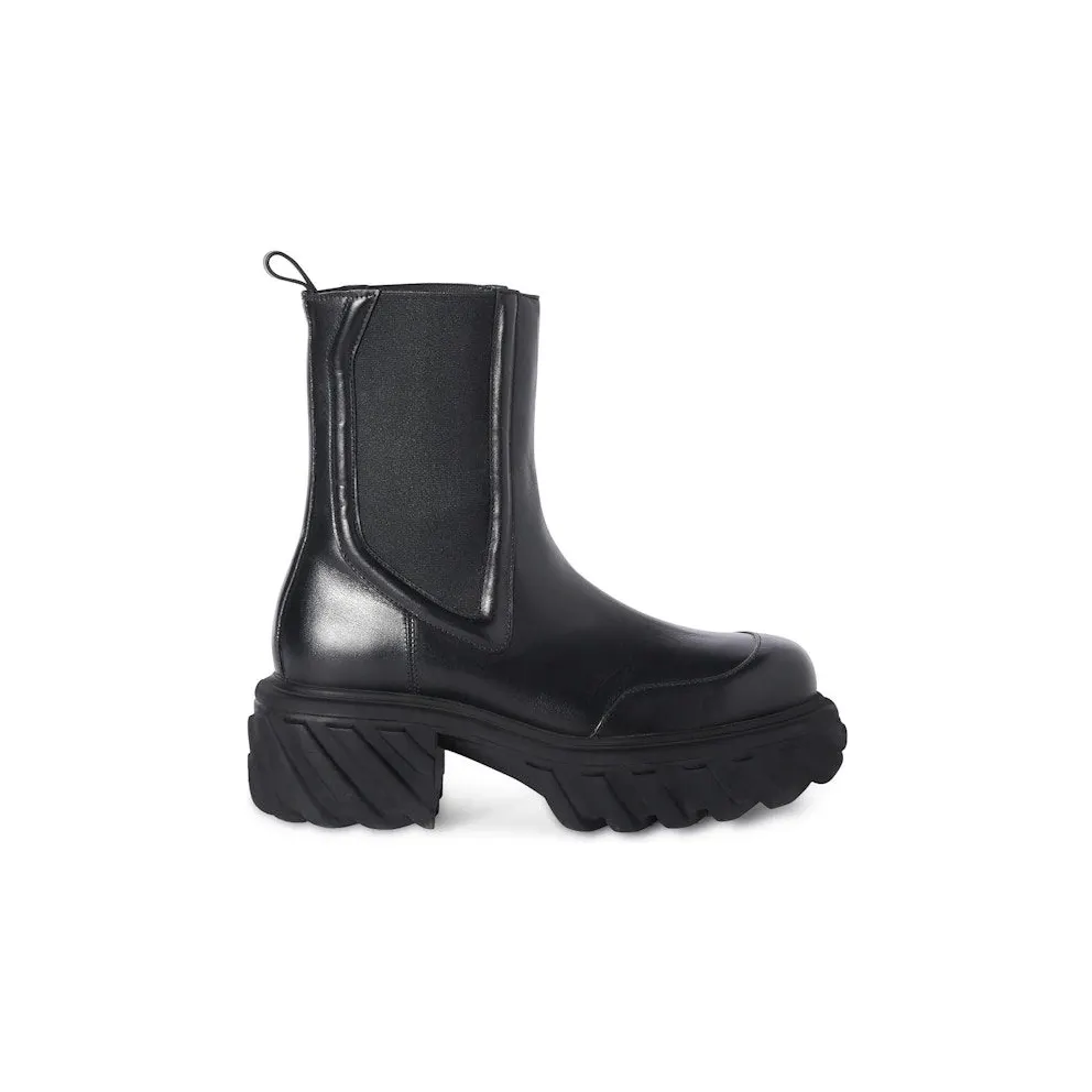 OFF-WHITE Tractor Motor Chelsea Boot Black (OWID039F23-LEA001-1010)
