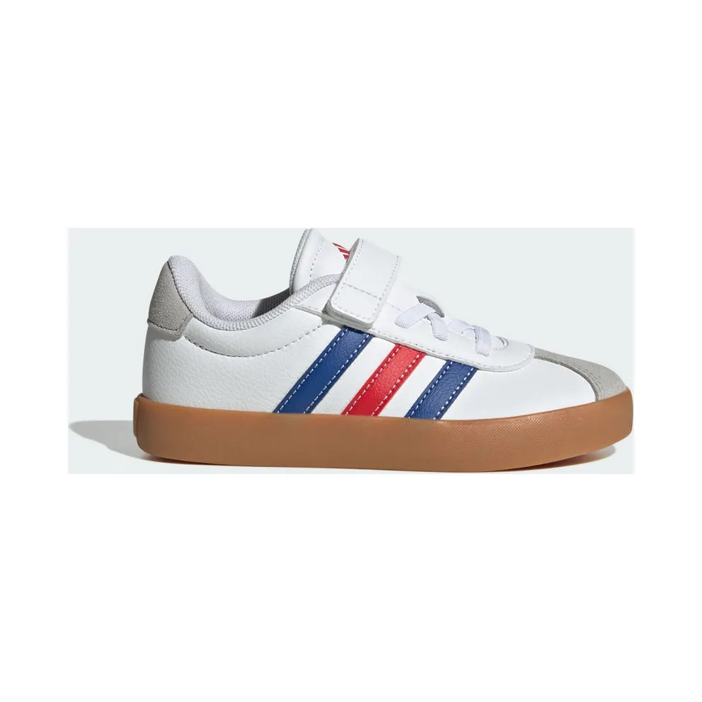 Adidas VL Court 3.0 Skateboard Shoes Kids Cloud White / Royal Blue / Better Scarlet (JH6317)