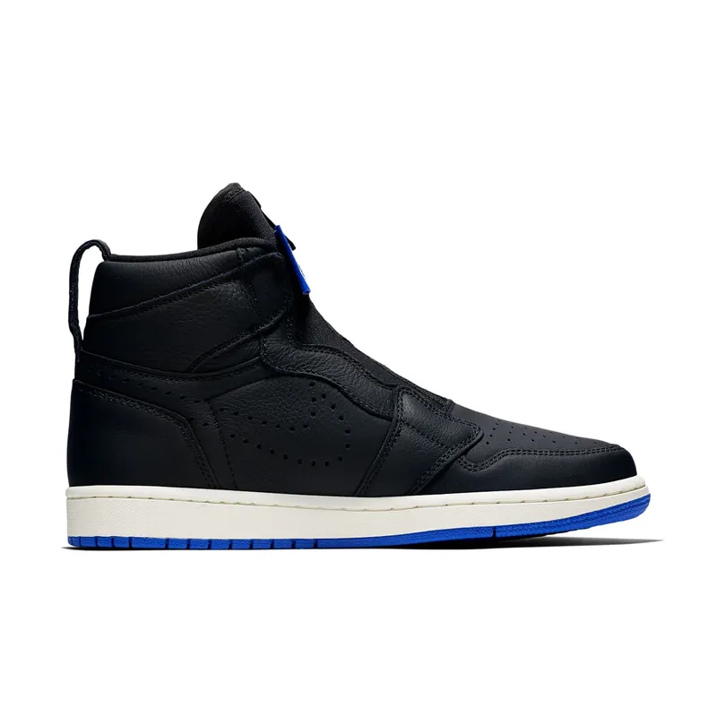 Jordan 1 Retro High Zip Black Hyper Royal Black/White-Sail-Hyper Royal (AR4833-001)