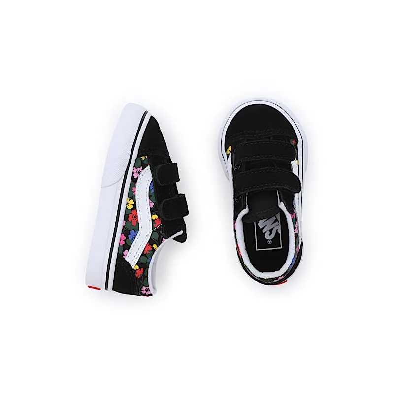 Vans Old Skool V Fun Floral TD “Black / Multicolor” (VN0A4VJJBA2)