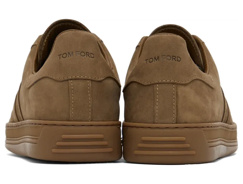 TOM FORD Khaki Suede Radcliffe Sneakers (J1232A-LCL215) (4)